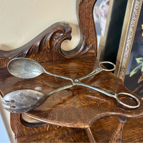 Brama| Vintage Silver Salad Tongs Made in England - Picture 4 of 6